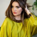 Armeena Khan Instagram - Styling by @philltarling ✨✨✨ Photography by @aatifatizafarofficial Hair Colour by @catherineboden Outfit by @ongoajpairamofficial