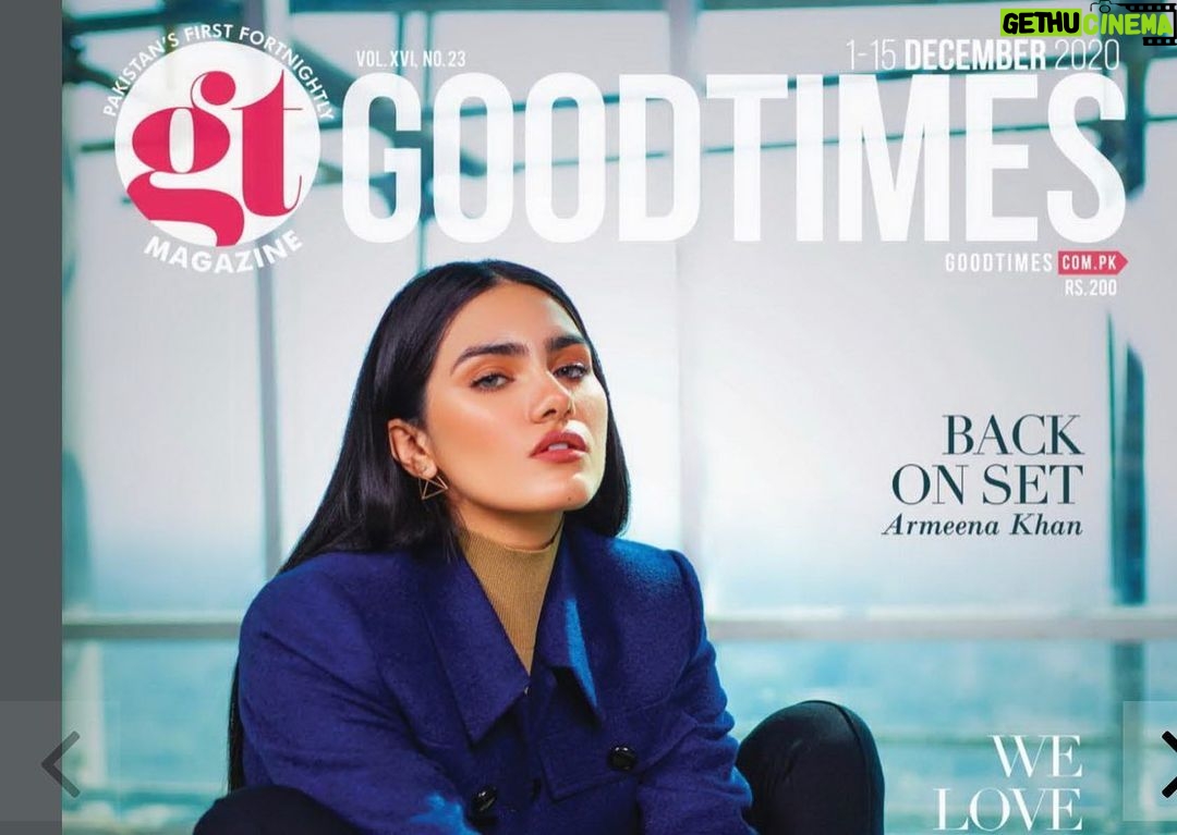 Armeena Khan Instagram - Featured in this months #GoodTimes Magazine @gt_magazine Interview by @haiderrifaat Photography: @kumailzaidi1 Hair and Makeup: @benishkhanofficial Stylist: @amnaniazi81 Link ๐๐ผ *** http://www.goodtimes.com.pk/back-on-set-armeena-khan/**** #MohabatteinChahattein #Snapshot