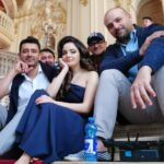Armeena Khan Instagram - With the amazing @farooqmannan :) behind the scenes in #Poland. #MohammedArshad @shahidyaqub and last but not least @feslkhan A behind the scenes from the gorgeous #JuliuszSłowackiTheatre