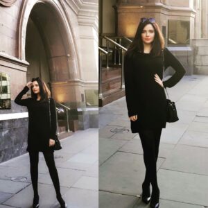 Armeena Khan Instagram - Who wore it best? :D #blackisthenewblack #Manchester #homediaries #bossladymindset