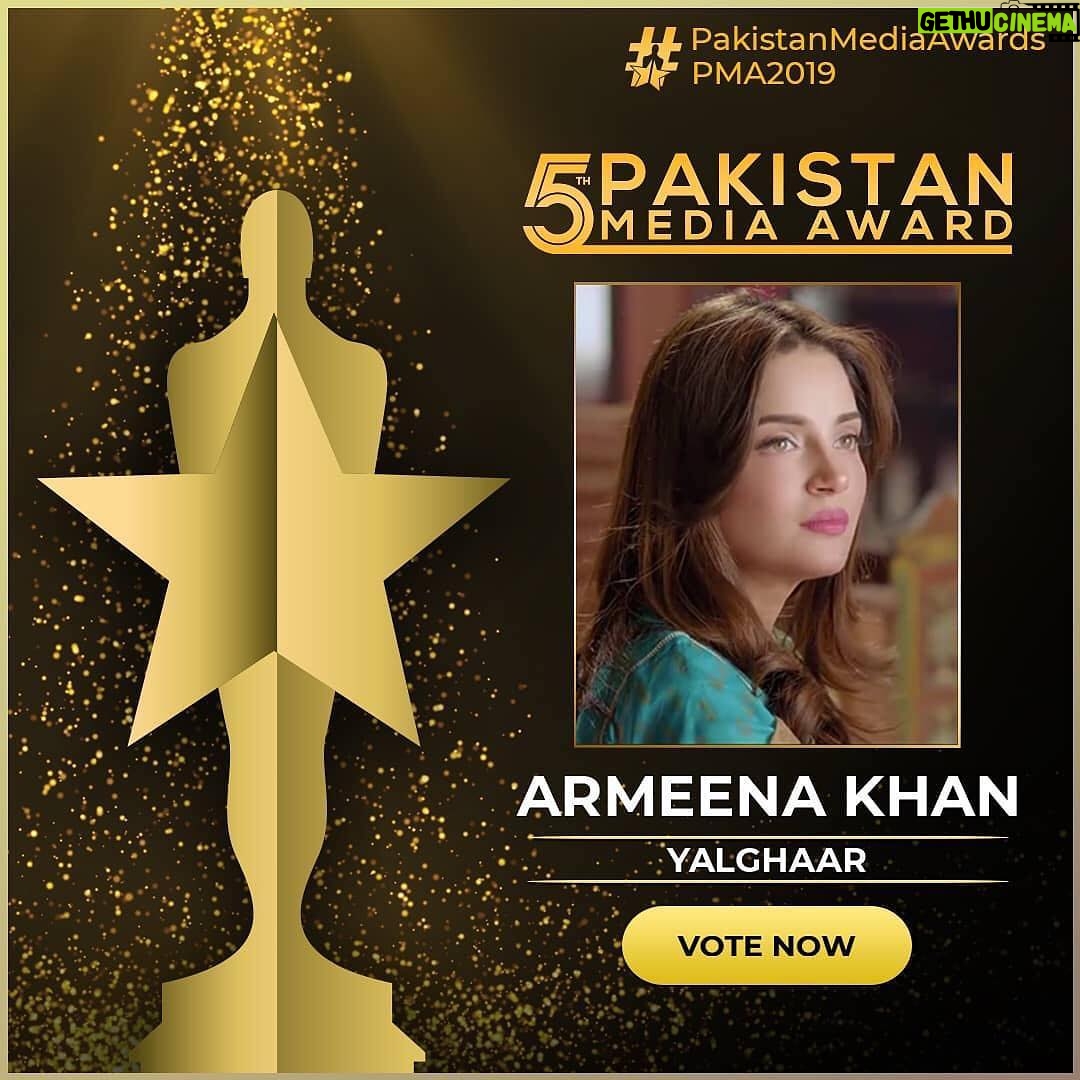 Armeena Khan Instagram - Ah! What a nice thing to wake up to this morning. I don’t really believe in awards etc but it’s just nice to be recognised :) #Yalghaar #BestActress #Nomination #FeatureFilm #pakistanmediaawards #socialmediaawards