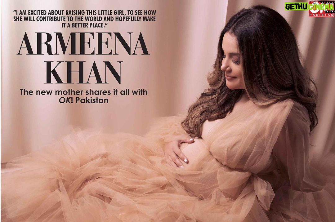 Armeena Khan Instagram - Amelie Isla gets her first feature in this months @okpakistan πΈπΈ π· Photo, hair and make-up by @willowandbearphotography Hair colour by @catherineboden #Newbornshoot #AmelieIsla @feslkhan π§π»π§π»