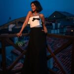Arwa Gouda Instagram - Under the #moonlight … ♥️♥️♥️♥️♥️ #dress And #bag @maisonvalentino #jewellery @alessio_boschi_jewels DOGE PALACE’s Colombian #emerald and natural yellow #diamond necklace, which is inspired by the 14th century Venetian intricate #gothic #architecture of the city hosting its 79th Cinema Film #Festival #photographer @johannaberghorn #stylist @youmnamoustafa #arwa #arwagouda #اروى_جودة #venicefilmfestival #venicefilmfestival2022 #uniquejewelery #art #artpiece #italy #egypt #venice #fashion Venice, Italy