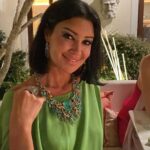 Arwa Gouda Instagram - #dress and #bag by @maisonvalentino #jewellery @alessio_boschi_jewels #stylist @youmnamoustafa #photographer @anumphotography 💚 swipe left for details of the The FOUR RIVERS #necklace, which sets over 345 #carats of #Paraiba and is an hommage to the #Navona Square, the impressive #aquamarine and #opal ring #FONTANA DEL MORO ( the moor fountain) designed by genius @alessio_boschi_jewels #art #artpiece #uniquejewelry #mahyarqajar #venicefilmfestival #venicefilmfestival2022 #fashion The St. Regis Venice