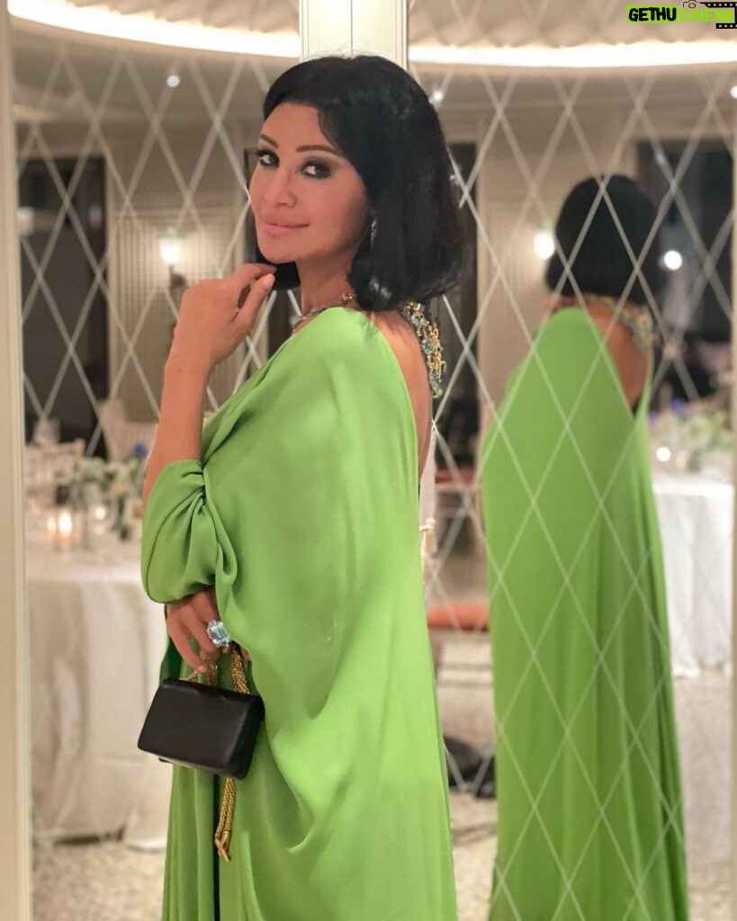 Arwa Gouda Instagram - More #loVe from #venice #styled by @youmnamoustafa #dress @maisonvalentino #jewelry The FOUR RIVERS #necklace, over 345 carats of Paraiba and is an hommage to the #Navona Square, and the #aquamarine #ring FONTANA DEL MORO ( the moor fountain) @alessio_boschi_jewels #mobilephotography #arwa #arwagouda #venicefilmfestival #cinema #italy #egypt #venicefilmfestival2022 #uniquejewelry #art #artpiece #fashion The St. Regis Venice