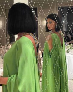 Arwa Gouda Instagram - More #loVe from #venice #styled by @youmnamoustafa #dress @maisonvalentino #jewelry The FOUR RIVERS #necklace, over 345 carats of Paraiba and is an hommage to the #Navona Square, and the #aquamarine #ring FONTANA DEL MORO ( the moor fountain) @alessio_boschi_jewels #mobilephotography #arwa #arwagouda #venicefilmfestival #cinema #italy #egypt #venicefilmfestival2022 #uniquejewelry #art #artpiece #fashion The St. Regis Venice
