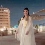 Arwa Gouda Instagram - Honored that I attended the closing ceremony of the @redseafilm in @ramomar_ny ´s #tiye #winged #silk #kaftan paired with @maisonsaedi ´s #jumsuit and wearing @amaniijewellery ´s #scarab #gold #amethyst and #diamond earrings Thank you @moalturki and all the #redsea #film #festival ´s amazing team for such a #royal experience.. Jeddah, Saudi Arabia