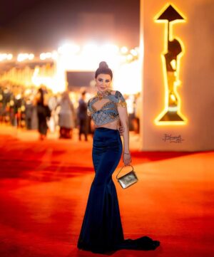 Arwa Gouda Instagram - #ciff43 #closing #ceremony 
#styled by @nadakhedrr 
#outfit @maisonsaedi 
#clutch @omnisclutches 
#makeup @rosealfredmakeup 
#hair @alfredandmina 

#egypt #cinema #festival