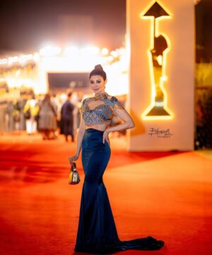 Arwa Gouda Instagram - #ciff43 #closing #ceremony 
#styled by @nadakhedrr 
#outfit @maisonsaedi 
#clutch @omnisclutches 
#makeup @rosealfredmakeup 
#hair @alfredandmina 

#egypt #cinema #festival