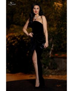 Arwa Gouda Instagram - #dress by @maramborhan #styling @saeedramzi ##jewelry @glamour.jewellery #clutch @ego_eg @jimmychoo #hair @alfredandmina #ciff43 Cairo Opera House
