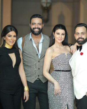 Arwa Gouda Instagram - #styling @youmnamoustafa 
#dress @hanyelbehairyhautecouture 
#makeup @ahmedelkhawaga1 
#jewelry @glamour.jewellery 
#hairstyle @alamode.salon
#أيام__القاهرة_للدراما_العربية