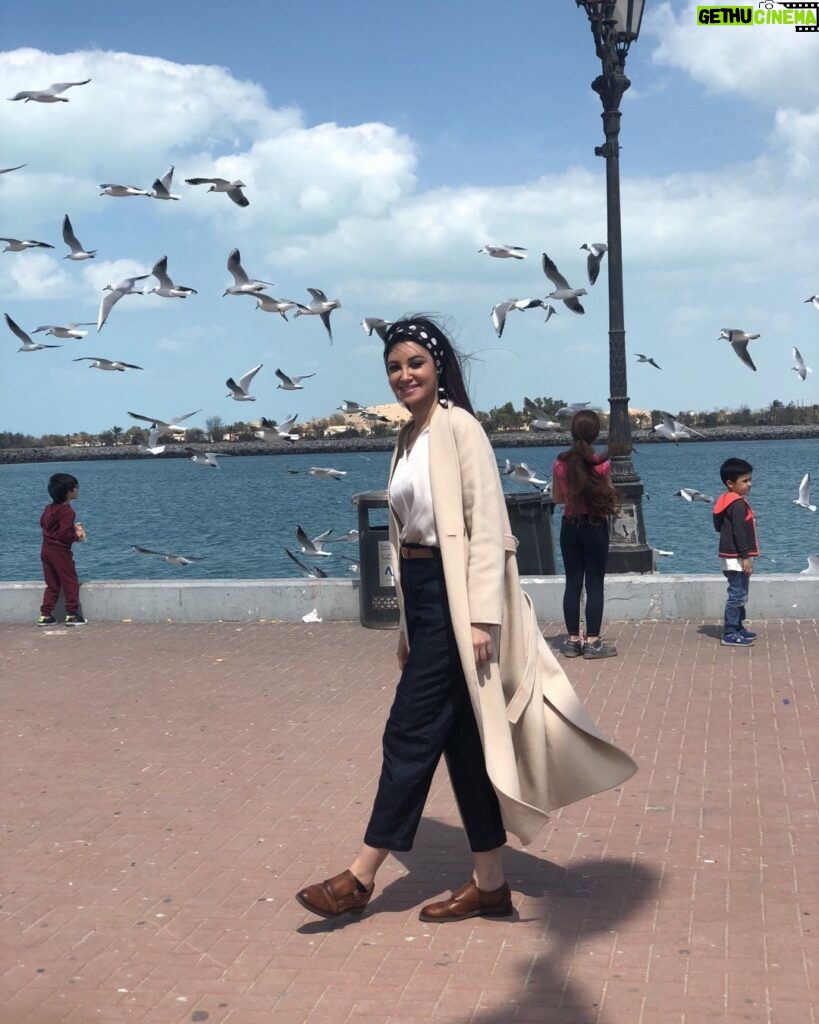 Arwa Gouda Instagram - #sun #sea #birds and #clouds 🌞🌊🕊☁️