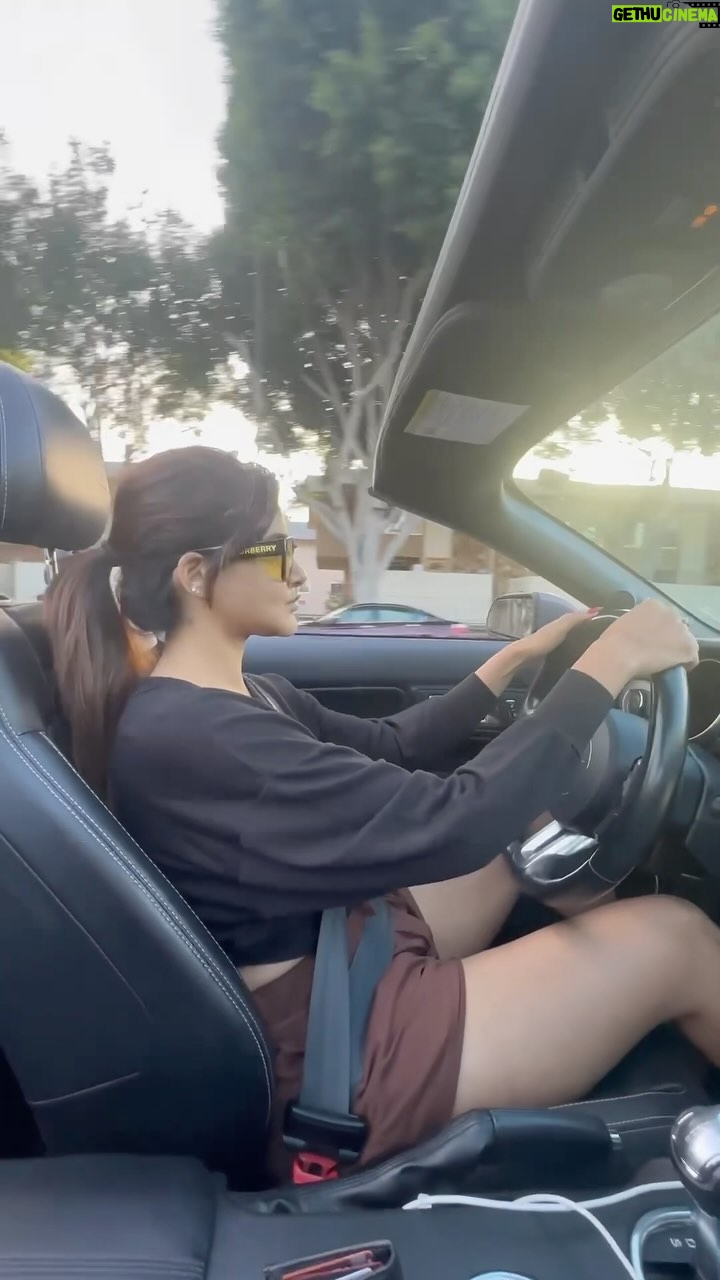 Ashu Reddy Instagram - One life!! One car.. Mustaaaang!!❤️ #ashureddy #missingmycar #firstlove #mustang #motorhead #carlovers #throwback #Vegas #longdrive #USA ⭐️