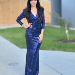 Ashu Reddy Instagram - Blue Sapphire💙 #ashureddy #eventtime #melbourne #dressupdarling