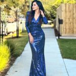 Ashu Reddy Instagram - Blue Sapphire💙 #ashureddy #eventtime #melbourne #dressupdarling
