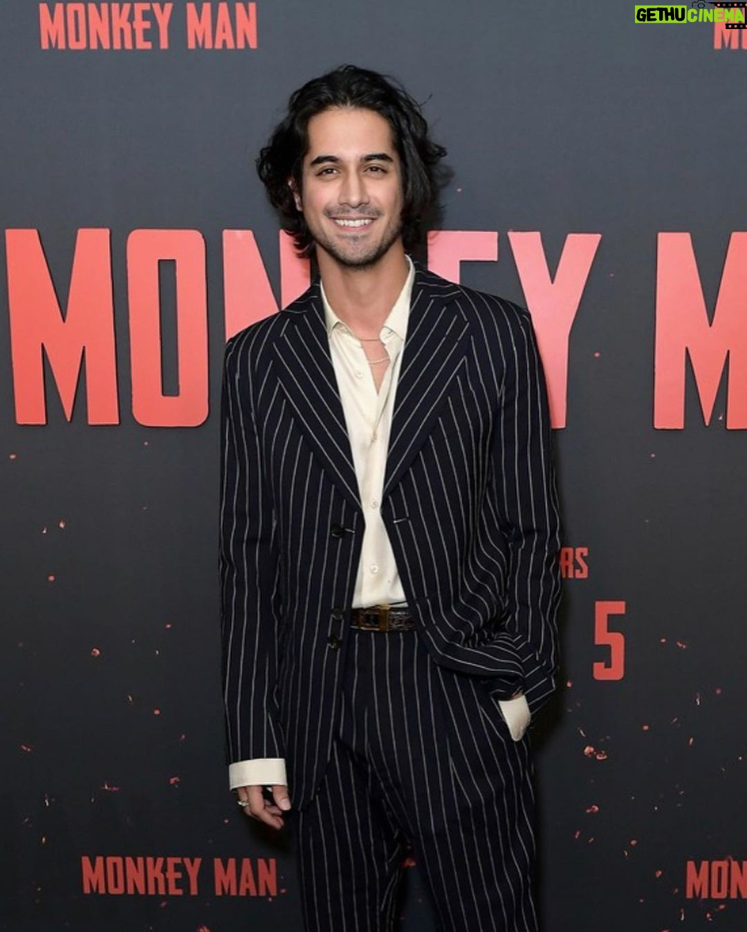 Avan Jogia - 209.2K Likes - Go see @monkeymanmovie this weekend. It is such an accomplishment. Dev delivers an incredible movie and performance. My dad made me a Bruce Lee fan and I’m glad we can watch a film like this with a brown action star. It is dazzling. Go see it.