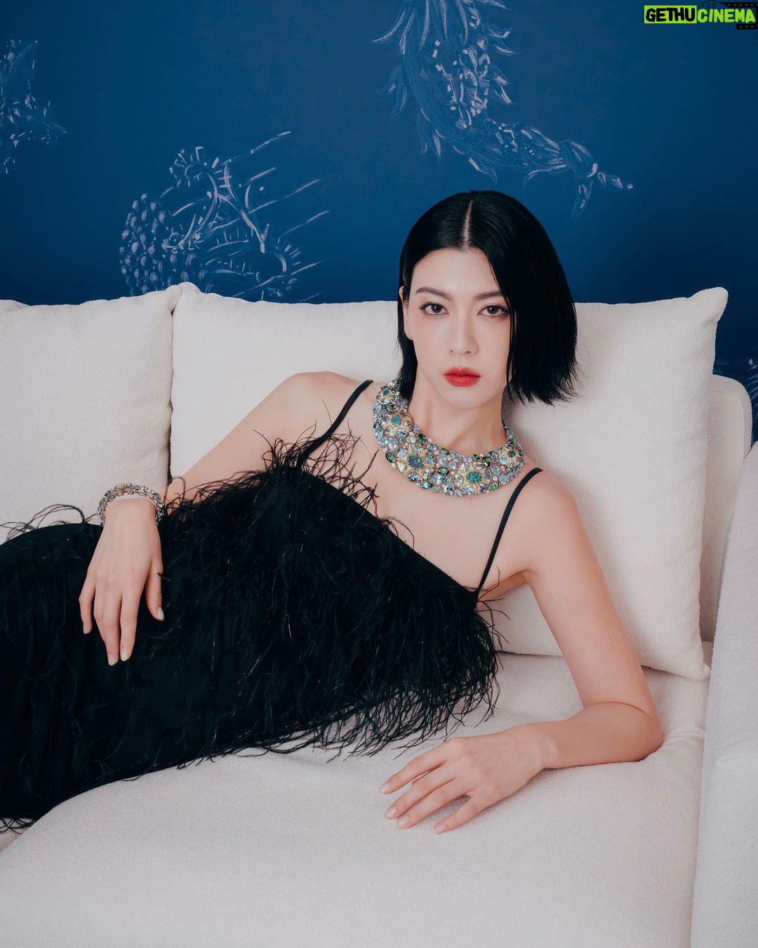 Ayaka Miyoshi Instagram - -Tiffany&Co.- Have a lovely time with beautiful high jewelry…🩵🩵 #JeanSchlumberger #TiffanyHighJewelry #TiffanyBlueBook #TiffanyAndCo #TiffanyHK #STARFISH #JELLYFISH @tiffanyandco #tiffanyxayaka