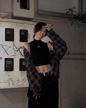 Ayaka Miyoshi Instagram - tops: @alexanderwangny 

pants: @wonem_official 

shirt: @ssstein_design 

belt: @matinkim_seoul 

shoes: @nike @ambush_official 

#alexsanderwang 
#wonem 
#stein 
#martinkim 
#nike 
#ambush