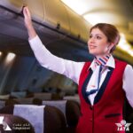 Baraa Al Zubaidi Instagram - منو كان يتمنى يكون مضيف او مضيفة طيران ؟ ✈️وشنو وظيفة احلامكم؟ حرت شنو انزل صوره😍 تجربتي كانت كلش حلوة شكرا @flybaghdadairlines