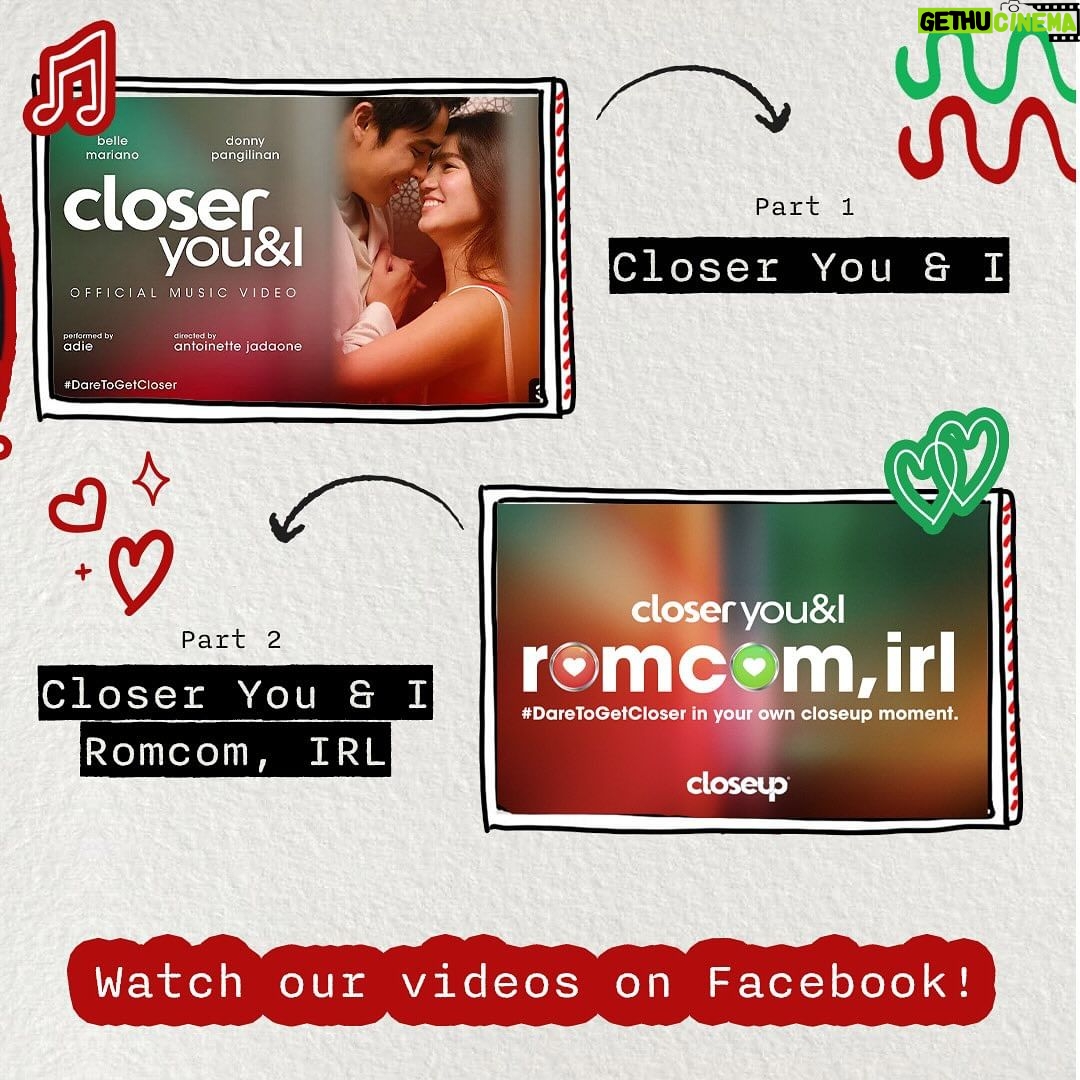 Belle Mariano Instagram - Still, still, so happy with how our closeup music video were received by people! ❤️ You all deserve to have your own romcom moment din! Just make a move and #DareToGetCloser siyempre dapat with Ama-zinc fresh breath! (With regular use) Happy valentine’s day, guys! Watch muna our pampakilig videos on @closeupph ‘s Facebook and Youtube pages :) #DareToGetCloser #closeupRomComIRL
