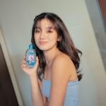 Belle Mariano Instagram - I'd just like to share this with you. I feel like there's really something magical about how @juicy_cologne‘s 'Up, Up, and Away' scent has become my daily mood booster. 💙💙 Just like my comfort food, this scent lifts my energy and takes me to a different level of joy and confidence. Every time I use this, I'm reminded to embrace the beauty around me and rise above any challenges. It's amazing how a simple scent can have such a powerful impact on our mindset. You should try it too and share with me your favorite Juicy Cologne scents!💖💖