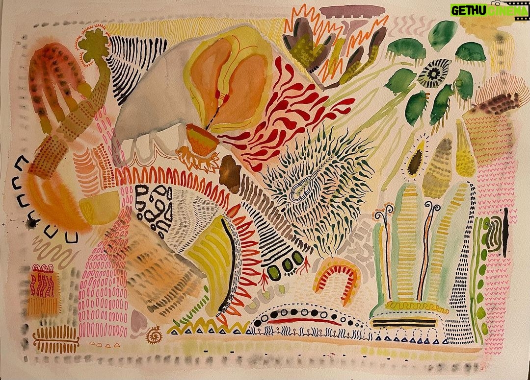 Berta Vázquez Instagram - ‘ Sweet dreams or a beautiful nightmare ‘ 57 x 74 cm Watercolor