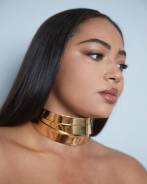 Berta Vázquez Instagram - custom dress @JCPAJARES chocker and cuffs @suotstudio @pelonio earrings and rings @thomassabo @ehmoda sandals @louboutinworld @elsalea 

Glam @chanel.beauty @mr.davidlopez 
Assistant @rociodlopez 
Pics @mr______siles @antarticaestudio 
Stylist @yonnegrin 

#goyas2023

Keep on shining!