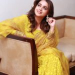 Bhavana Instagram - 🌼🌼🌼 Outfit & Styling @sabarinathk_ Hair @jeenastudio 📸 @pranavraaaj Earrings @seeruscollections #Bhavana #BhavanaMenon #MrsJune6
