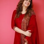 Bhavana Instagram - 🌹❣️ Outfit @t.and.msignature Earrings @m.o.dsignature Styling @sabarinathk_ 📸 @pranavraaaj #Bhavana #BhavanaMenon #Mrsjune6