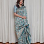 Bhavana Instagram – 💙 Saree @kanchivaram.in 
Earrings @pureallure.in 
Photography @akshaykumar_photography 
Styling @sabarinathk_ #Bhavana #Bhavanamenon #MrsJune6