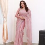 Bhavana Instagram - 🌸🌸🌸🌸 Styling @sabarinathk_ Jewellery @seeruscollections Hair @jeenastudio Photography @pranavraaaj Makeup by me 🧚🏻‍♀️ #Bhavana #BhavanaMenon #Mrsjune6