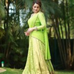 Bhavana Instagram - 🍏🌱 Outfit @sabarinathk_ Earrings @ezerjewellery Hair @femy_antony__ 📸 @pranavraaaj Makeup by Me 🤪 #Bhavana #BhavanMenon #Mrsjune6