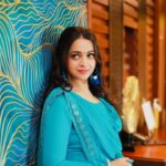 Bhavana Instagram - Shades Of Blue 💙🩵🦋🫐 Outfit & Styling @sabarinathk_ Hair @jeenamakeupartist 📸 @pranavraaaj #Bhavana #BhavanaMenon #Mrsjune6