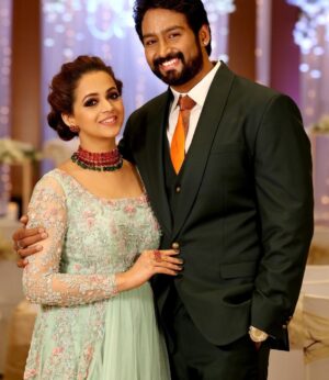 Bhavana Instagram - ♥️♥️♥️ #WeddingReception #BhavanaNaveen #Bhavana #BhavanaMenon #Mrsjune6