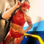 Bianca Crawford Instagram - Royal Rumble BTS #ESTofWWE Gear Made by : ME