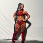 Bianca Crawford Instagram - Royal Rumble BTS #ESTofWWE Gear Made by : ME