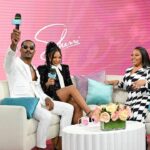 Bianca Crawford Instagram - We were so excited to come back!!! Thank you @sherrishowtv for having us today! I love how we all matched!!!! #Sherrishowtv Make sure you catch Love & WWE Bianca & Montez this Friday, Feb 2nd on @hulu #LOVEandWWE 📸: @andrewwerner Glam: @bfabulous1