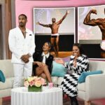 Bianca Crawford Instagram - We were so excited to come back!!! Thank you @sherrishowtv for having us today! I love how we all matched!!!! #Sherrishowtv Make sure you catch Love & WWE Bianca & Montez this Friday, Feb 2nd on @hulu #LOVEandWWE 📸: @andrewwerner Glam: @bfabulous1