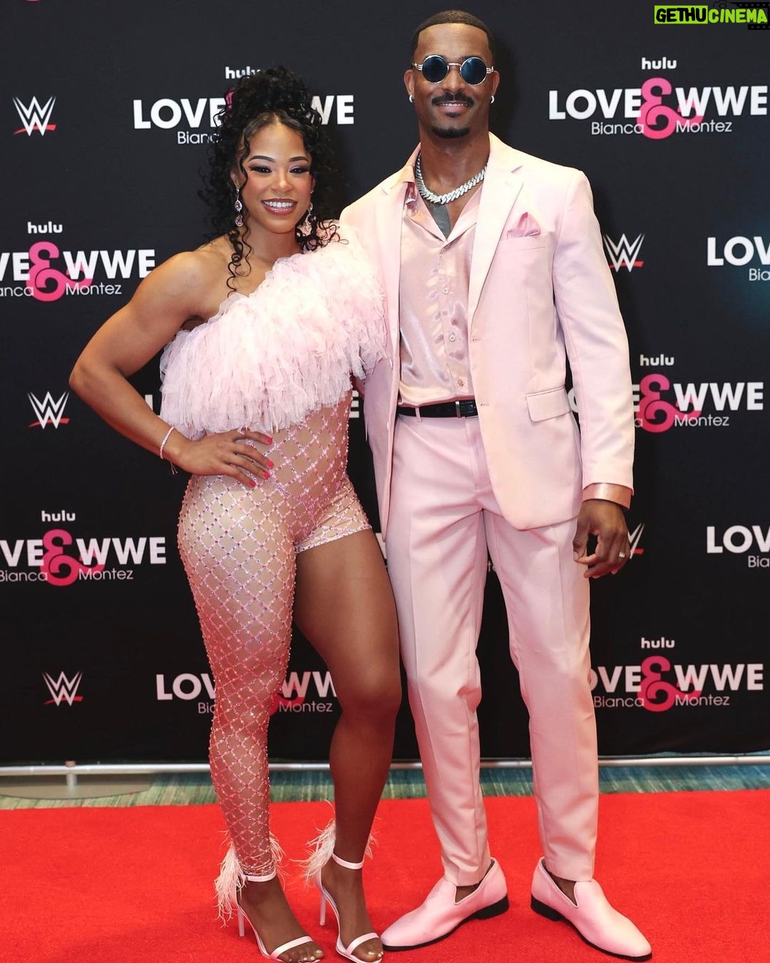 Bianca Crawford Instagram - Love & WWE Bianca & Montez The Season Premiere! We would like to thank everyone for coming out and supporting us at the screening of “Love & WWE : Bianca & Montez.” Can’t wait for the world to see all episodes on February 2, 2024 on @hulu !!!!! #LoveAndWWE Glam: @beautybyjett 📸: @andreakellawayphotography