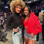 Bianca Crawford Instagram - One of the many stops this week! 🏀Nets vs Knicks game