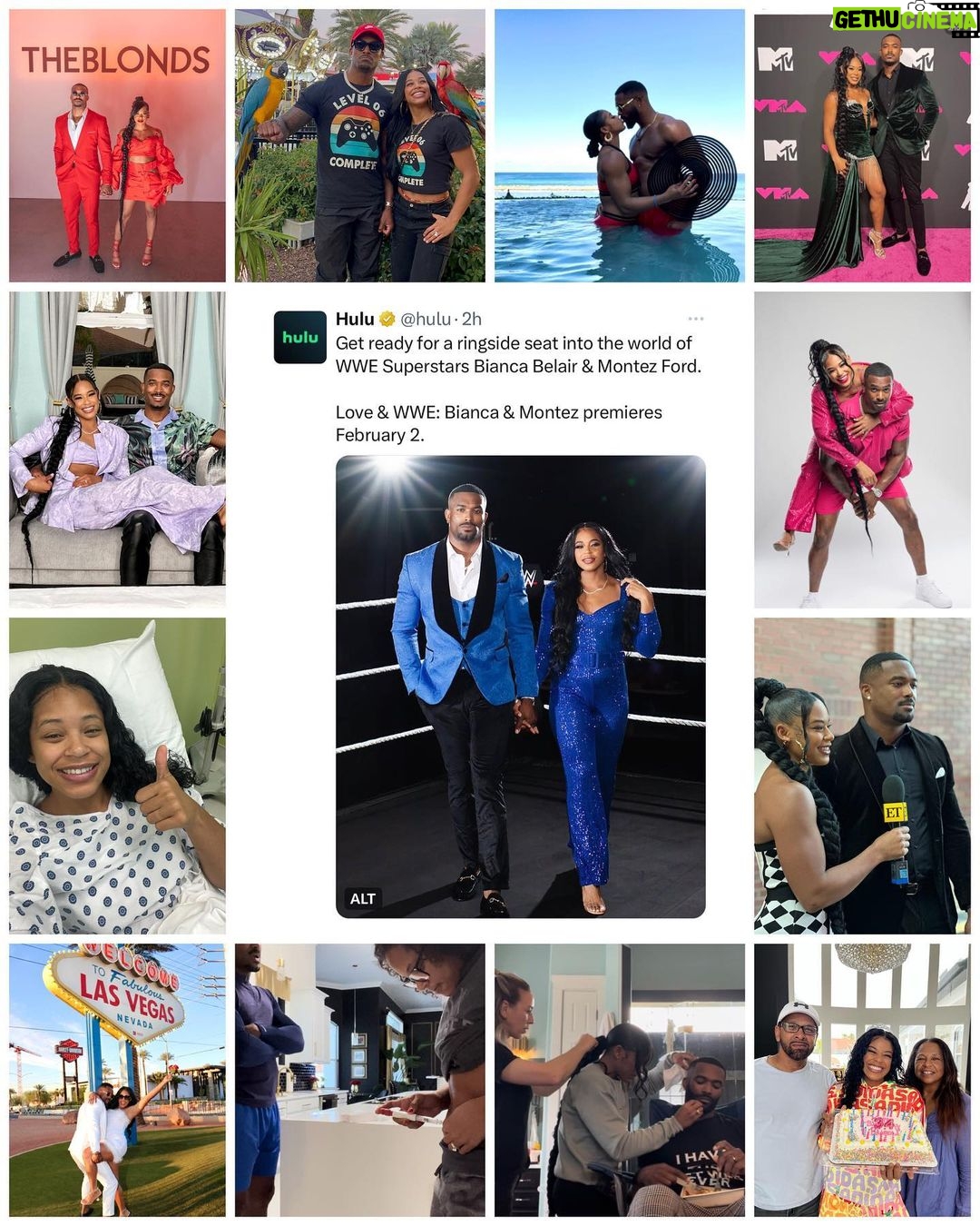 Bianca Crawford Instagram - 2023. The fact that I couldn’t fit everything that has happened this year into 10 slides is wild! But the biggEST things to me is becoming the longEST reigning RAW Women’s Champion of all time, going 3-peat at #wrESTleMania, and somehow ending up with a reality series on @hulu 2-2-24 with my homie, my lover, my bestfriend @montezfordwwe 2024 keep that same energy #ESTofWWE