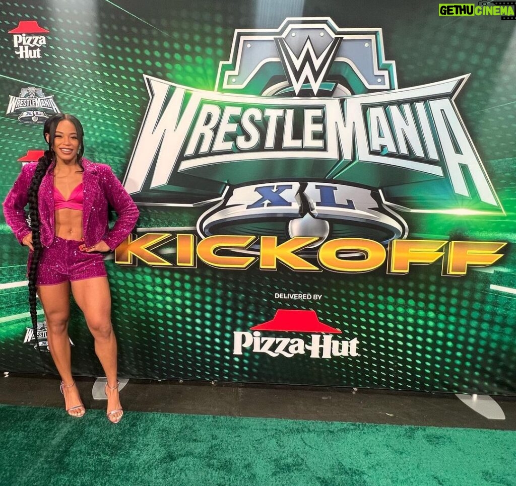 Bianca Crawford Instagram - You can’t spell wrESTleMania without EST! wrESTleMania XL Kickoff! #RoadToWrESTleMania #WrESTleMania #wrESTleMania40 #ESTofWWE T-Mobile Arena, Las Vegas