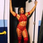 Bianca Crawford Instagram - Royal Rumble BTS #ESTofWWE Gear Made by : ME
