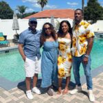 Bianca Crawford Instagram – 🌻🌻
Parents. Friends… and BABIES!
Because family is everything.
Swipe to slide 4 to see a picture of me with a baby… don’t I look good? 👀👀👀

This episode was a lot to unpack in a fun way. 
Overworking, burn out, over achieving, relationship with food, communicating, safe spaces, support, family, balance. 

Listen to your body. Focusing on your mental health. Lean on your support system. Sometimes, you have to decide you aren’t a superhero and stop trying to do it all. Sometimes, you need to rest. You need family. You need friends. You need good food. You need fun. And you need matching sunflower shirts and a baby. My type of self care.

#LOVEandWWE 
#biancaandmontez 
#hulu