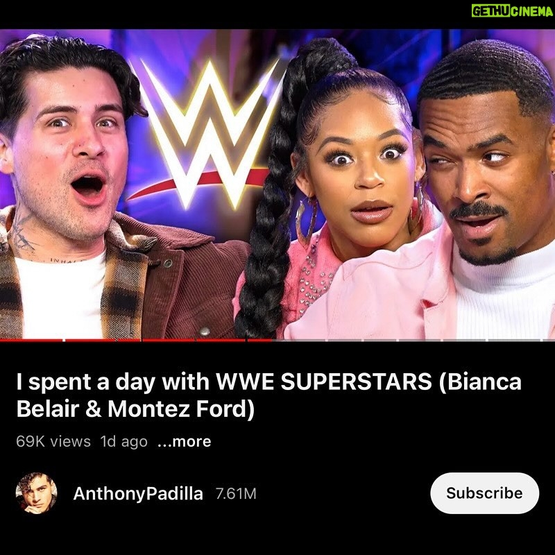 Bianca Crawford Instagram - Check out our latest interview with the very fun @anthonypadilla ! You can watch the full episode on YOUTUBE: anthonypadilla As we talk wrestling, early beginnings, being weird, & Anthony’s possible future with the WWE 😅