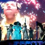 Björk Instagram - thanks for tonight zürich! musicians : @viibraflutes @bergurth @manudelagomusic @katiebuckleyharpist bjork dress @kevingermanier silver dress @coperni white bodysuit @hectos headpieces @james.t.merry musicians outfits @balmain hair @olivierschawalder @johnvialhair musicians hair @tomikono_wig makeup @isshehungry styling @eddagud photos @santiagraphy Zürich, Switzerland