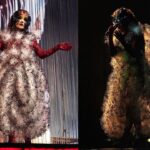 Björk Instagram - thanks for tonight Hamburg! musicians : @viibraflutes @bergurth @manudelagomusic @katiebuckleyharpist bjork outfit @noirkeininomiya headpieces @james.t.merry sphæra dress @irisvanherpen musicians outfits @balmain hair pieces @tomikono_wig makeup @isshehungry styling @eddagud photos @santiagraphy Hamburg, Germany