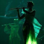 Björk Instagram - thanks for tonight Hamburg! musicians : @viibraflutes @bergurth @manudelagomusic @katiebuckleyharpist bjork outfit @noirkeininomiya headpieces @james.t.merry sphæra dress @irisvanherpen musicians outfits @balmain hair pieces @tomikono_wig makeup @isshehungry styling @eddagud photos @santiagraphy Hamburg, Germany