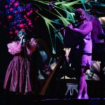 Björk Instagram - thanks for tonight vienna! It was a pleasure having one of your very own onstage tonight, manu delago. musicians : @viibraflutes @bergurth @manudelagomusic @katiebuckleyharpist bjork outfit @ndreaskronthaler @viviennewestwood headpieces @james.t.merry gloves @jan_eneskey shoes @melissaofficial x victor & rolf sphaera dress @irisvanherpen musicians outfits @balmain hair pieces @tomikono_wig makeup @isshehungry styling @eddagud photos @santiagraphy Vienna, Austria