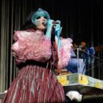 Björk Instagram - thanks for tonight vienna! It was a pleasure having one of your very own onstage tonight, manu delago. musicians : @viibraflutes @bergurth @manudelagomusic @katiebuckleyharpist bjork outfit @ndreaskronthaler @viviennewestwood headpieces @james.t.merry gloves @jan_eneskey shoes @melissaofficial x victor & rolf sphaera dress @irisvanherpen musicians outfits @balmain hair pieces @tomikono_wig makeup @isshehungry styling @eddagud photos @santiagraphy Vienna, Austria